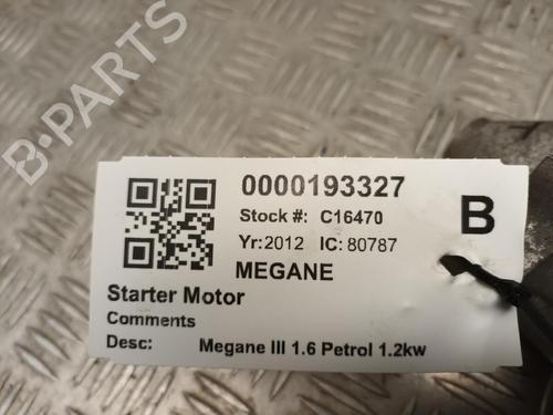 Startmotor RENAULT MEGANE III Coupe (DZ0/1_) 1.6 16V (DZ0U, DZ1B, DZ1H) | BP29650075M8