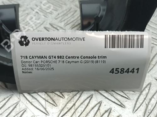 Middle console PORSCHE 718 CAYMAN (982) 4.0 GT4 (982810, 982811) | BP29680320I22 