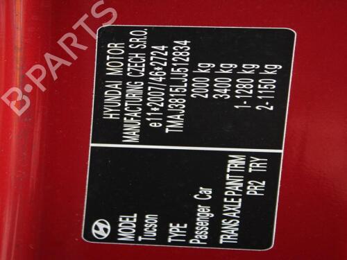 Sunroof HYUNDAI TUCSON (TL, TLE) 2.0 CRDi All-wheel Drive | BP29672111C124