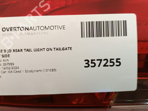 Right taillight KIA CEE'D (JD) 1.6 CRDi 128 | BP29657840C35