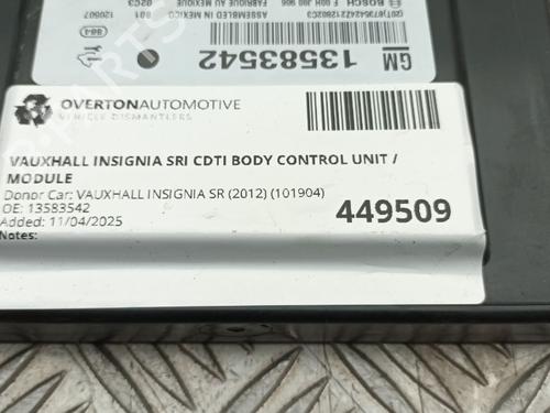 Electronic module VAUXHALL INSIGNIA Mk I (A) Sports Tourer (G09) 2.0 CDTI (35) | BP29676476M83 