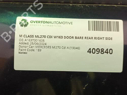 Drzwi tylne prawe MERCEDES-BENZ M-CLASS (W163) ML 270 CDI (163.113) | BP29662775C5