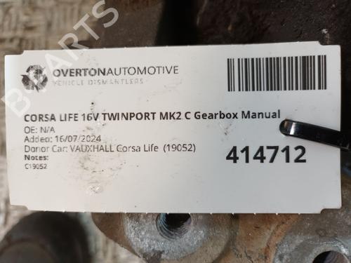Gearbox VAUXHALL CORSA Mk II (C) (X01) 1.2 Twinport (F08, F68) | BP32201206M3