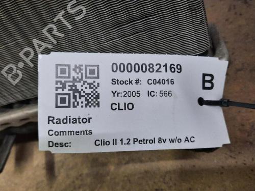 Køler RENAULT CLIO II (BB_, CB_) 1.2 (BB0A, BB0F, BB10, BB1K, BB28, BB2D, BB2H, CB0A,... | BP29647825M31