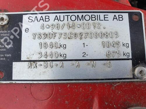 Right taillight SAAB 9-3 Cabriolet (YS3D) 2.0 Turbo | BP29656277C35