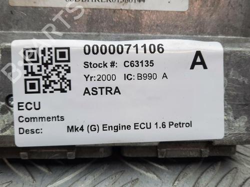 Computer motormanagement VAUXHALL ASTRA Mk IV (G) Hatchback (T98) 1.6 (F08, F48) | BP29647697M57 