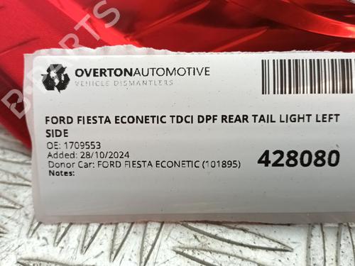 Left taillight FORD FIESTA VI Van 1.6 TDCi | BP29667223C34 