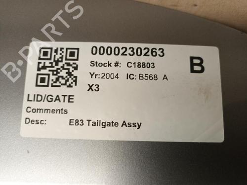 Tailgate BMW X3 (E83) 3.0 i xDrive | BP29651310C6