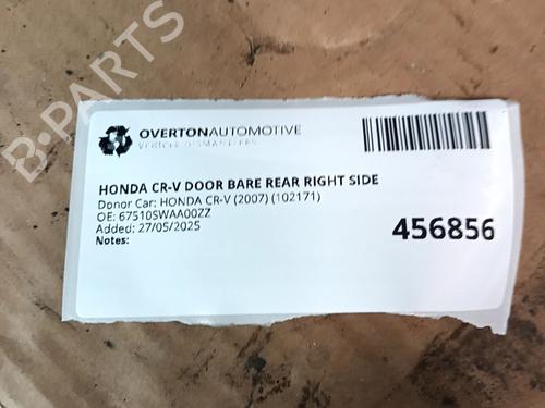Right rear door HONDA CR-V III (RE_) 2.0 i-VTEC 4WD (RE5, RE2) | BP29679726C5