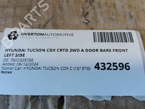 Left front door HYUNDAI TUCSON (JM) 2.0 CRDi | BP29668922C2 