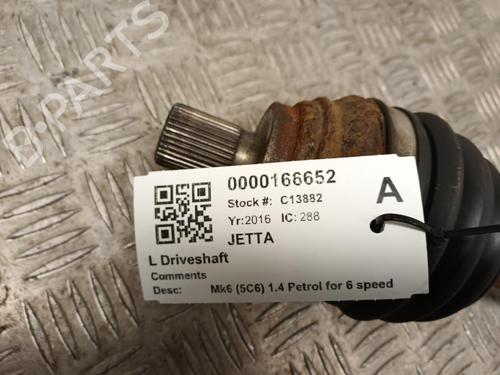 Left front driveshaft VW JETTA IV (162, 163, AV3, AV2) 1.4 TSI | BP29649464M38