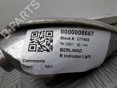 Right front indicator CITROËN BERLINGO / BERLINGO FIRST Box Body/MPV (M_) 1.9 D 70 (MBWJZ, MCWJZ) | BP29645807C33 