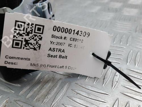 Sikkerhedssele foran venstre VAUXHALL ASTRA Mk V (H) (A04) 1.7 CDTI (L48) | BP29646112I26 
