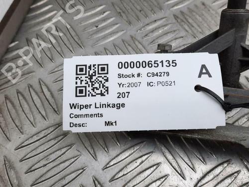 Vindrute Vindusviskermekanisme PEUGEOT 207 (WA_, WC_) 1.4 16V | BP29647336C83 