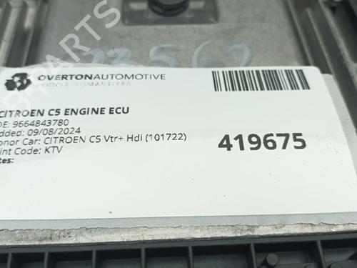 Computer motormanagement CITROËN C5 III (RD_) 1.6 HDi 110 (RD9HZC) | BP29665354M57 