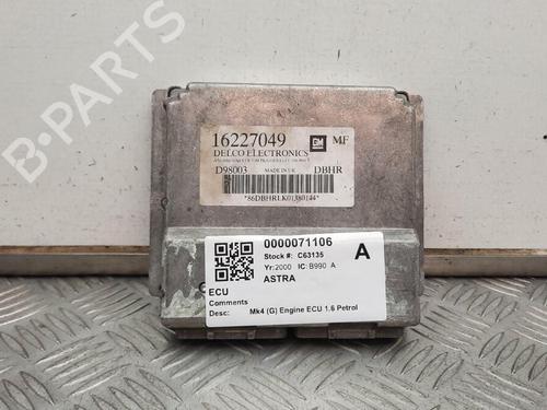 Computer motormanagement VAUXHALL ASTRA Mk IV (G) Hatchback (T98) 1.6 (F08, F48) (75 hp) 29647697