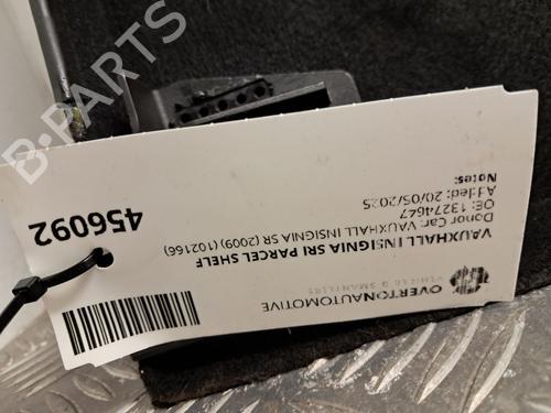 Rear parcel shelf VAUXHALL INSIGNIA Mk I (A) Hatchback (G09) 2.0 CDTI (68) | BP32400385C85 
