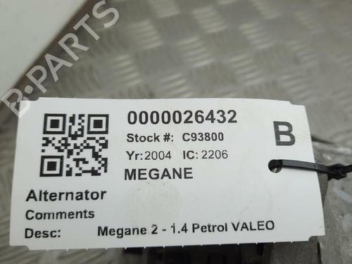 Alternator RENAULT MEGANE II (BM0/1_, CM0/1_) 1.4 16V (BM0B, CM0B) | BP29646331M7 