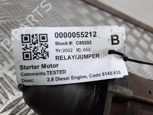 Starter CITROËN JUMPER I Platform/Chassis (244) 2.8 HDi | BP29647122M8 