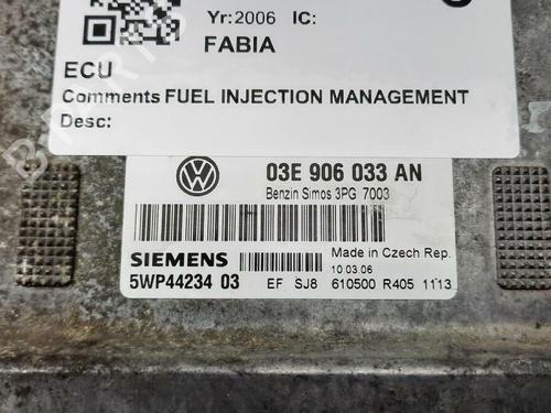 Engine control unit (ECU) SKODA FABIA I (6Y2) 1.2 | BP29647684M57 