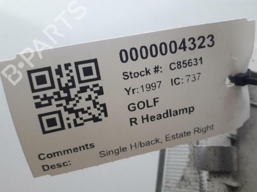 Right headlight VW GOLF III (1H1) 1.9 TDI | BP29645454C29 