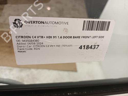 Left front door CITROËN C4 II (NC_) 1.6 HDi 90 | BP29664876C2