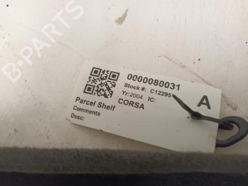 Rear parcel shelf VAUXHALL CORSA Mk II (C) (X01) 1.0 12V (F08, F68) | BP29647747C85