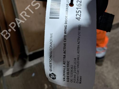 Left mirror VAUXHALL ASTRA Mk VI (J) (P10) 1.7 CDTi | BP29666507C26