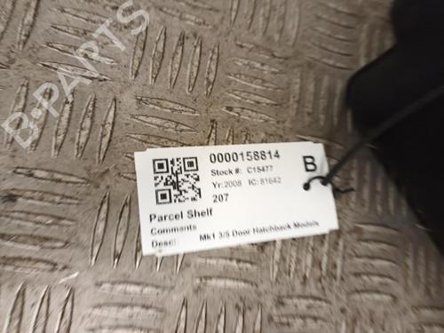 Rear parcel shelf PEUGEOT 207 (WA_, WC_) 1.4 HDi | BP29649316C85