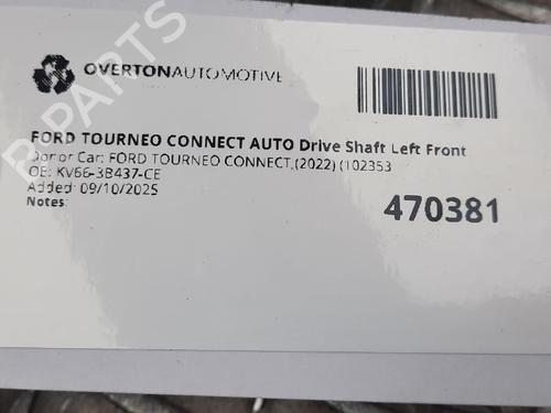 Left front driveshaft FORD TOURNEO CONNECT / GRAND TOURNEO CONNECT V408 MPV 1.5 EcoBlue | BP29687356M38