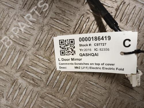 Left mirror NISSAN QASHQAI II (J11, J11_) 1.2 DIG-T | BP29649875C26