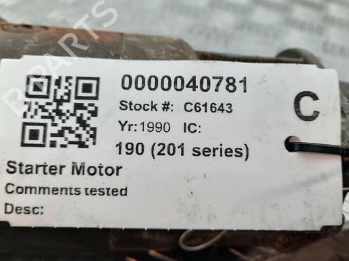 Starter MERCEDES-BENZ 190 (W201) D 2.0 (201.122) | BP29646634M8 