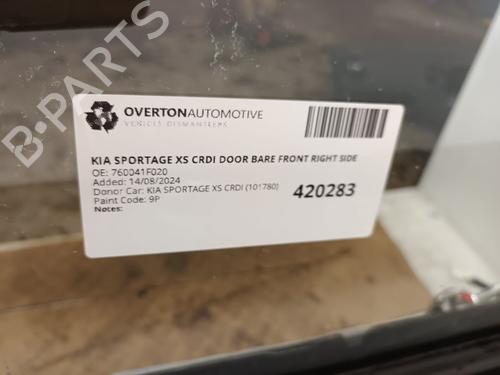 Right front door KIA SPORTAGE II (JE_, KM_) 2.0 CRDi 4WD | BP29665517C3 