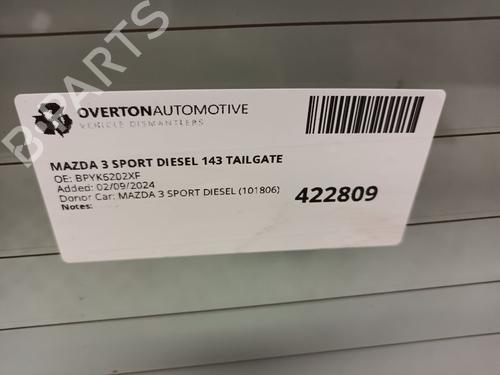 Bakluke CC/Kombi-Kupé MAZDA 3 (BK) 2.0 MZR-CD (BK14) | BP29665928C6