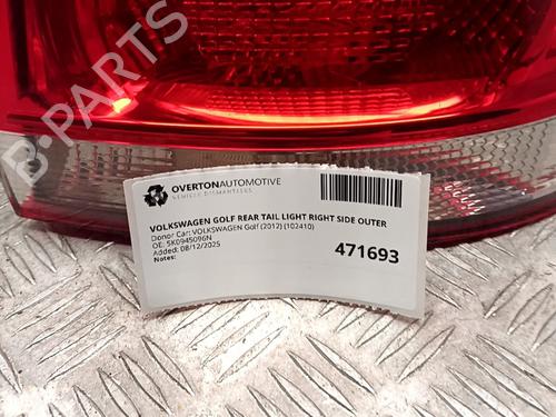 Right taillight VW GOLF VI (5K1) 1.6 MultiFuel | BP30825484C35