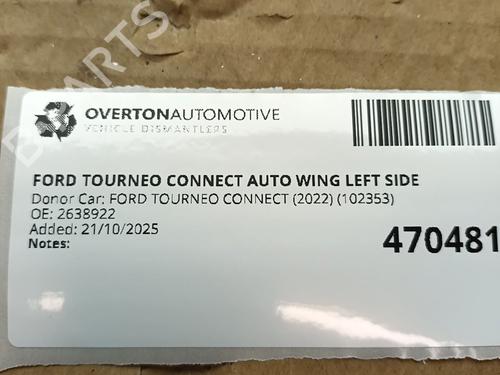 Left front fenders FORD TOURNEO CONNECT / GRAND TOURNEO CONNECT V408 MPV 1.5 EcoBlue | BP29761637C41