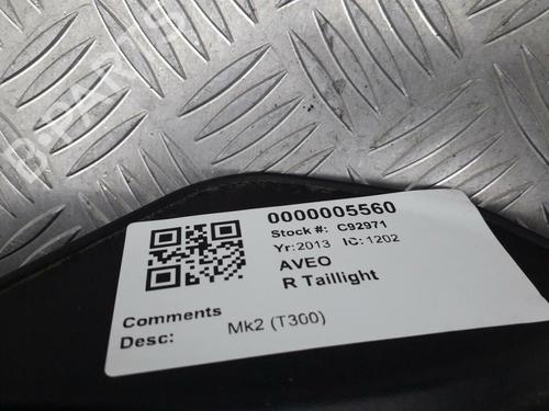 Right taillight CHEVROLET AVEO Hatchback (T300) 1.3 D | BP29645547C35 