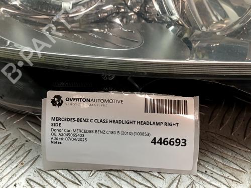 Højre forlygte MERCEDES-BENZ C-CLASS (W204) C 180 Kompressor (204.046) | BP29674872C29 