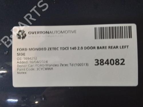 Left rear door FORD MONDEO IV (BA7) 2.0 TDCi | BP29659863C4