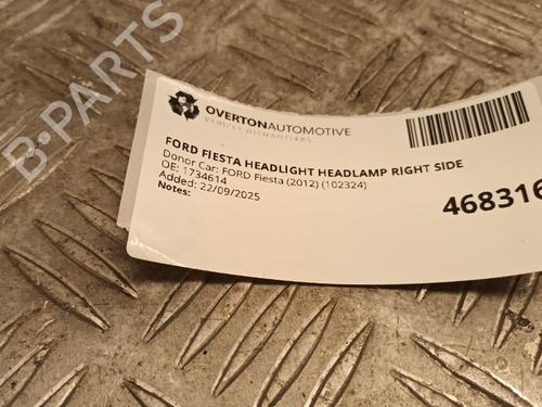 Right headlight FORD FIESTA VI (CB1, CCN) 1.6 Ti | BP29686121C29