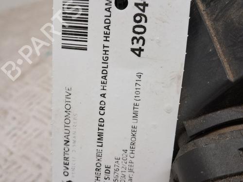 Right headlight JEEP CHEROKEE (KJ) 2.8 CRD 4x4 | BP29668290C29 