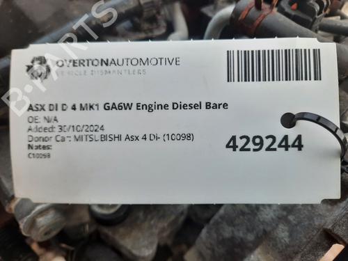Engine MITSUBISHI ASX (GA_W_) 1.8 DI-D 4WD (GA6W) | BP29667600M1
