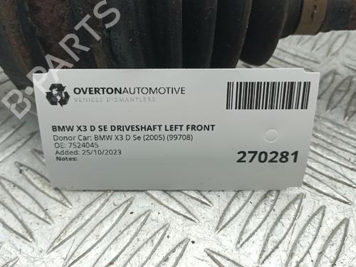 Left front driveshaft BMW X3 (E83) 2.5 i | BP29652896M38 