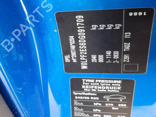 Fuel tank VAUXHALL ASTRA Mk VI (J) (P10) 1.4 | BP29902631C62