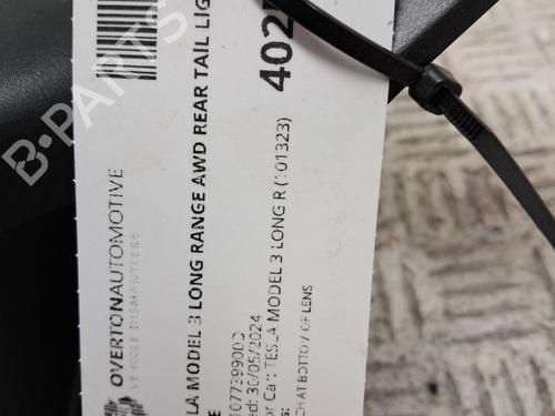 Venstre Baklys TESLA MODEL 3 (5YJ3) EV AWD | BP29661517C34 