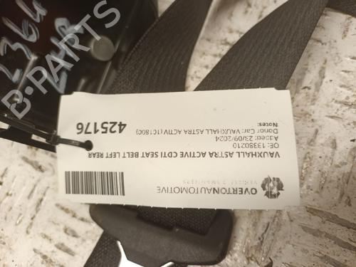 Rear left seatbelt VAUXHALL ASTRA Mk VI (J) (P10) 1.7 CDTi | BP29666511I29 