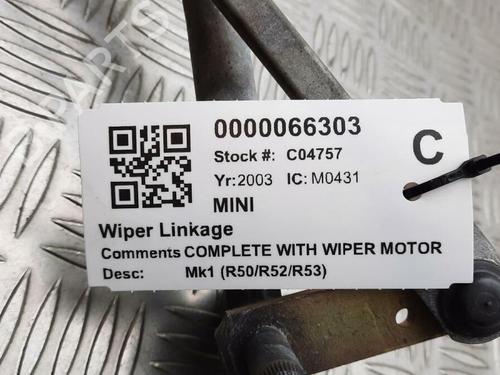 Front wipers mechanism MINI MINI (R50, R53) One | BP29647389C83 