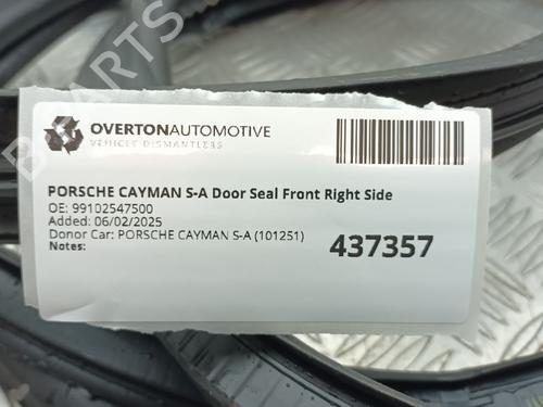 Rubber door seal PORSCHE CAYMAN (981) 2.7 | BP29670849C142