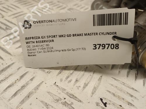 Brake master cylinder SUBARU IMPREZA Saloon (GD) 2.0 i AWD (GD9) | BP29659287M77 