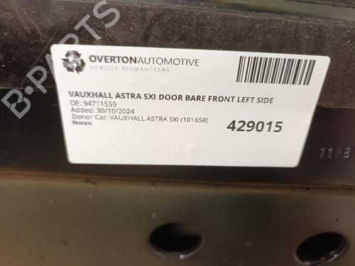 Left front door VAUXHALL ASTRA Mk V (H) Sport Hatch (A04) 1.4 i 16V (L08) | BP29667591C2 